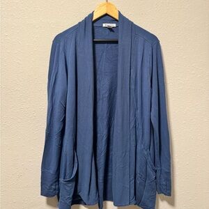 Athleta Navy Open Front Cardigan